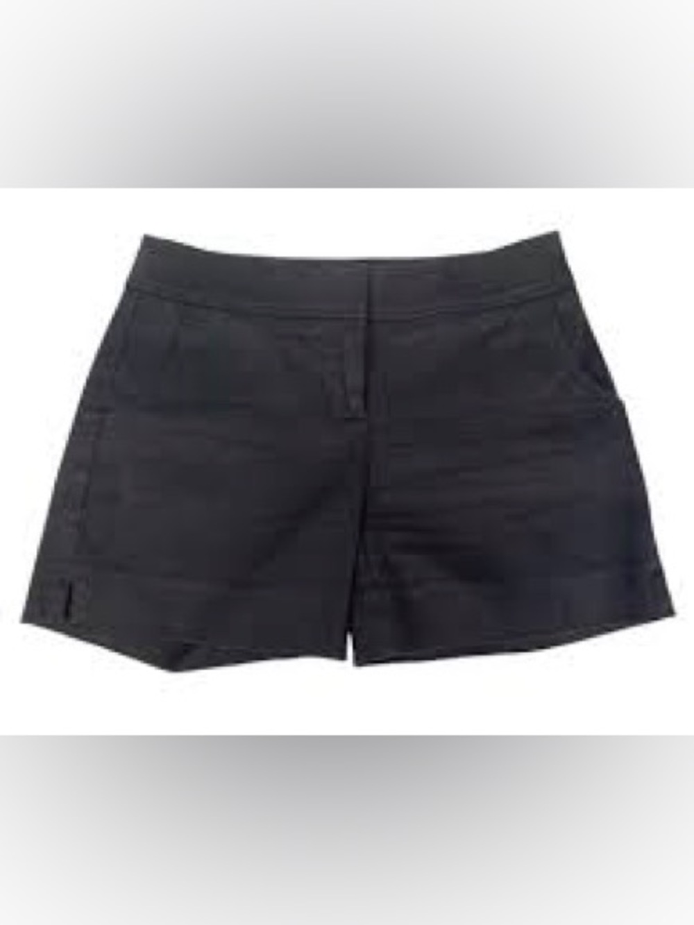 Cache Women's Dark Blue Mid-Rise Tailored Shorts